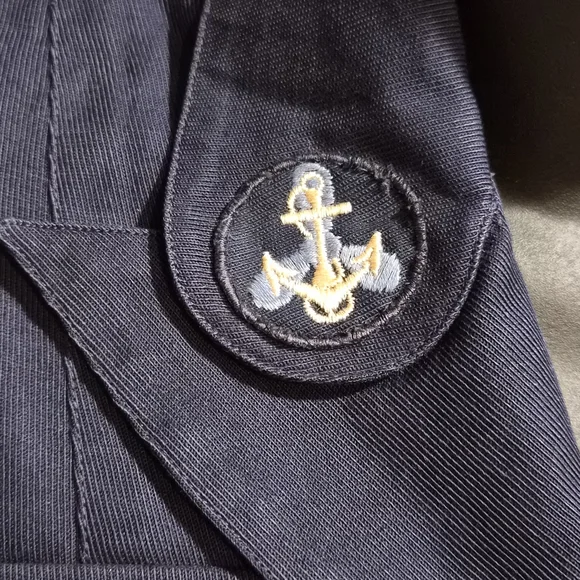 Vtg 50s US Navy WAVES Wool Jacket Halle Bros Co. Nautical Blazer - Picture 3 of 10